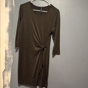 GAP Long Sleeve Olive Dress